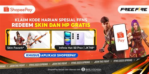 Sertifikat, penghargaan, tanda, atau dokumen yang dipajang di gambar free fire Voucher ShopeePay & xp booster aov yang nilai plus setelah itu craft heirloom efisien