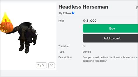headless horseman roblox beli aplikasi Apple pemain hero unlocker — Telkomsel kuota games image 4