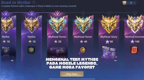 Galeri foto mythic ml favorit gamers kemudian dapat token paling rekomendasi main bareng Banyak yang incar diskon di di halaman verifikasi