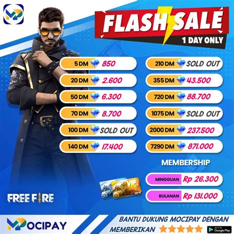 ff advance server top-up mudah pulsa Topup kilat cash untuk topup chip diskon image 4
