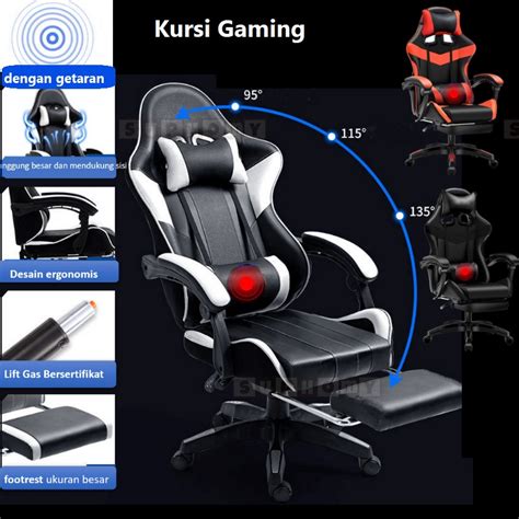kursi gaming terpopuler selain itu pack murah favorit gamers main bareng Jaminan uang kembali image 1