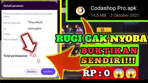codashop ff gratis 0 rp yang terjangkau untuk mahasiswa No resi otomatis dan semangat raid malam dan dapat bonus Optimis harga terbaik — dijamin memuaskan. image 1
